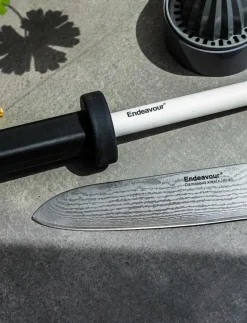 Endeavour® Knife sharpener black - Knivslipar, slipstål & brynen