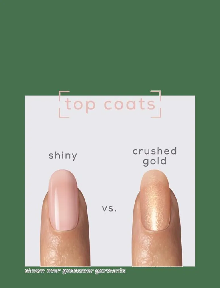 essie gel couture specialeffekt nagellack 565 crushed gold 13,5 ml - Topplack