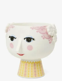Eva Blomkruka på fot Ø15.5 cm rosa - Krukor