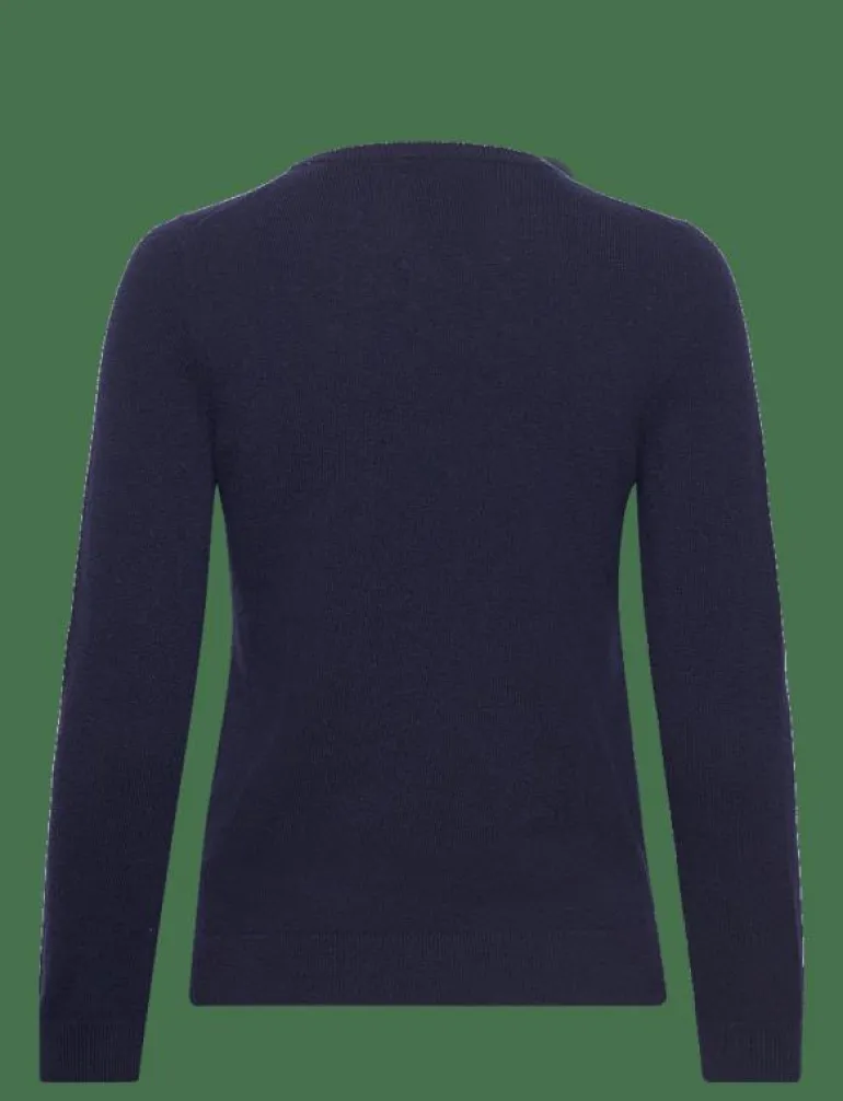 EXTRAFINE LAMBSWOOL BLEND V-NECK - Stickat