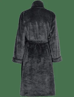 Fine fleece robe w. zipper - Morgonrock