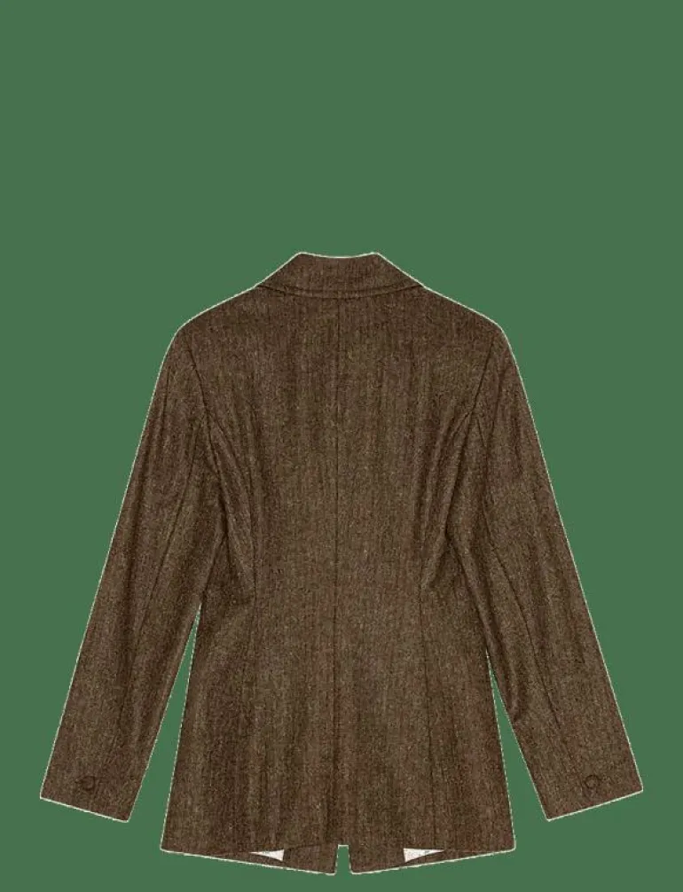 FITTED HERRINGBONE BLAZER - Jackor