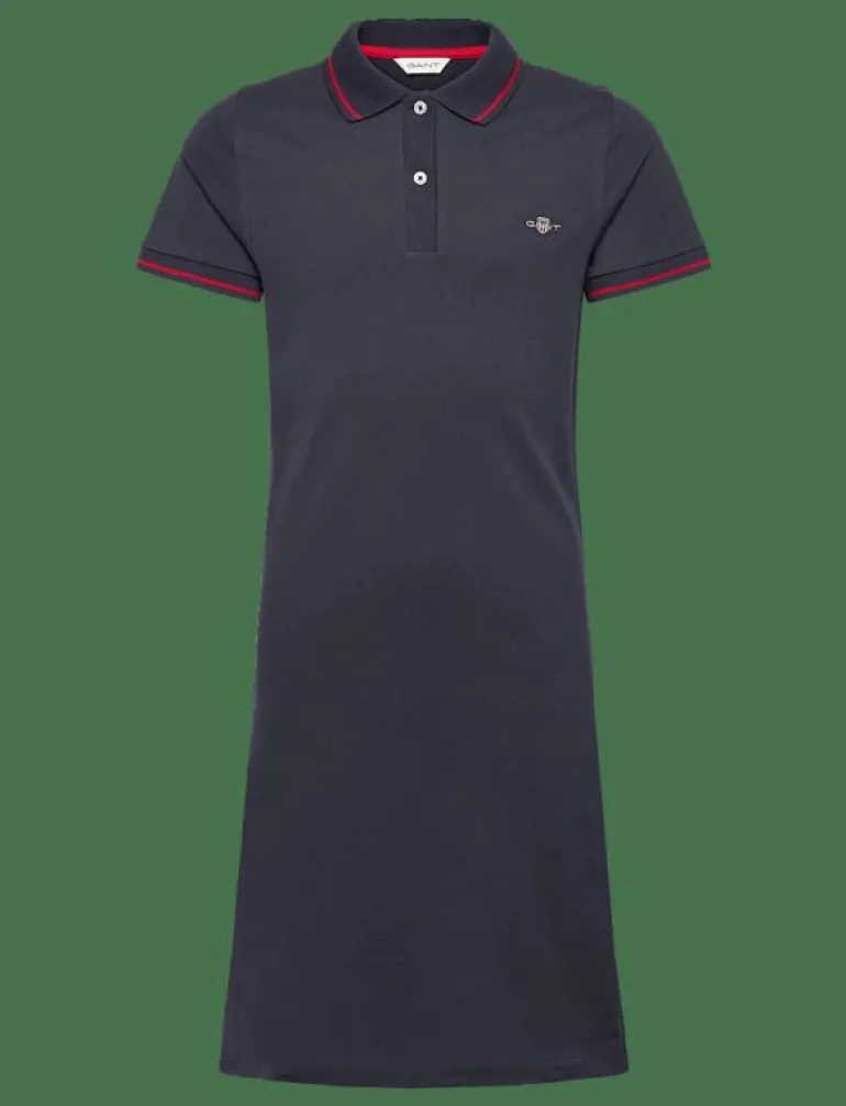 FITTED POLO PIQUE DRESS - Kortärmade vardagsklänningar