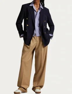 Flannel Wide-Leg Pant - Kostymbyxor