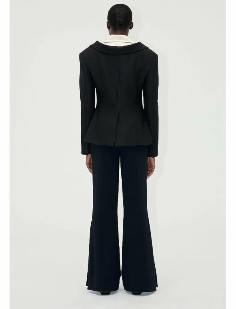 Flared Long Pants, 2273 Crepe - Kostymbyxor