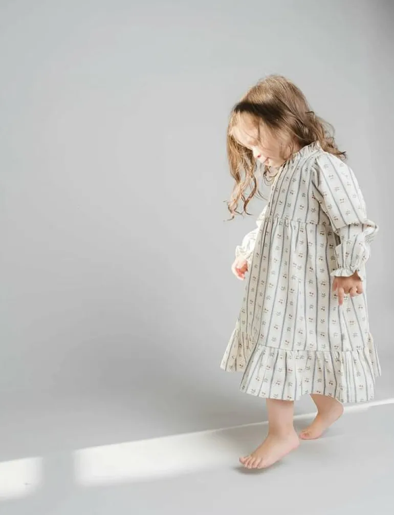 Flicka dress - Långärmade babyklänningar