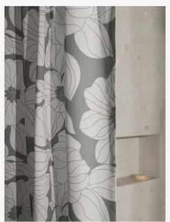 Flora shower curtain w/eyelets 200 cm - Duschdraperier