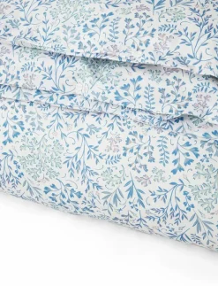 Flower Printed Cotton Sateen Duvet Cover - Påslakan