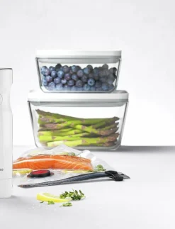 Fresh & Save, Vakuum start set Glas Vit 7-delar - Vakuumpump