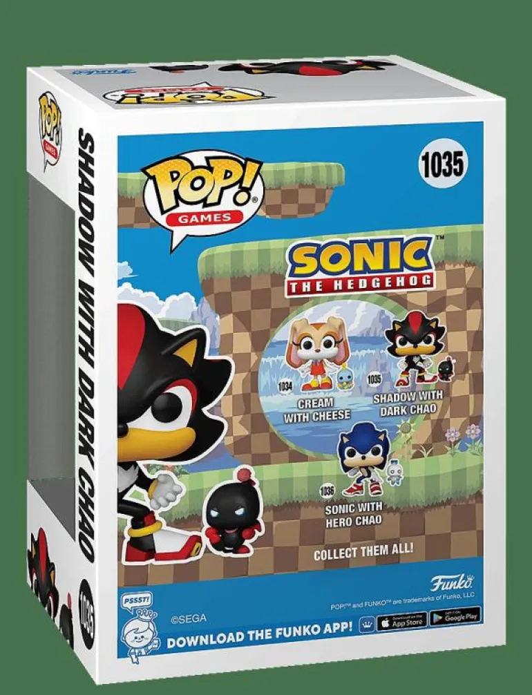 Funko POP Vinyl P&B Sonic Shadow w/Chao - Actionfigur