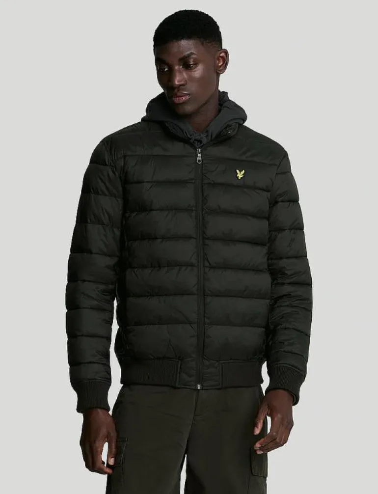 Funnel Neck Wadded Jacket - Fodrade jackor