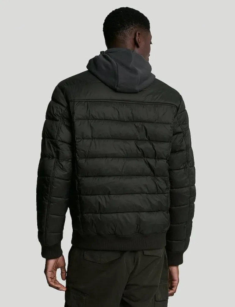 Funnel Neck Wadded Jacket - Fodrade jackor