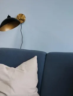 Futura Wall lamp Black/Brass - Vägglampor