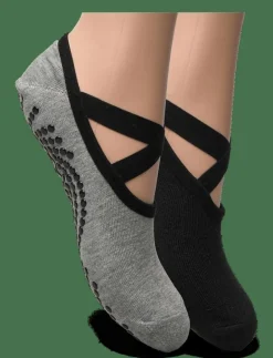 GAIAM GRIPPY YOGA SOCKS DOVETAIL 2PK - Yogastrumpor