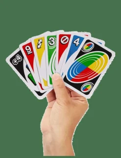 Games UNO Spin Card Game for Kid, Adult & Family Nights, Classic Play with Spinner - Kortspel