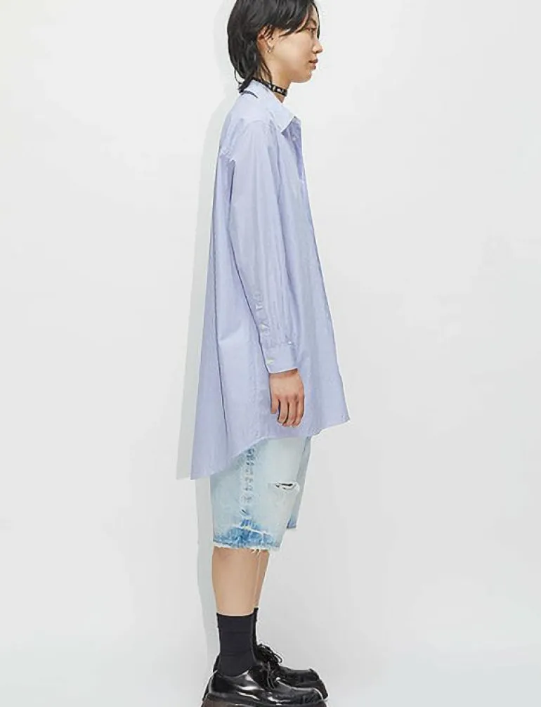 Garden Tunic Mid Blue Stripe - Overshirts
