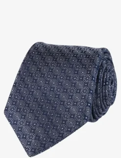 Geometric Pattern Silk Tie - Slipsar