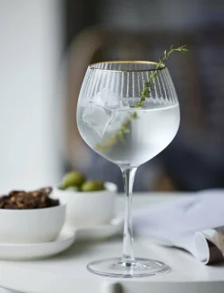 Gin & tonic glas palermo gold 65cl 4st - Ginglas