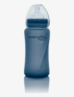 Glass Baby Bottle Heat Sensing Healthy + Blueberry 240ml - Nappflaskor