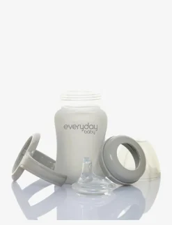 Glass Sippy Cup Healthy + Quiet Grey - Nappflaskor
