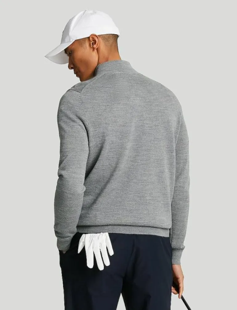 Golf Quarter Zip Merino Jumper - Stickat