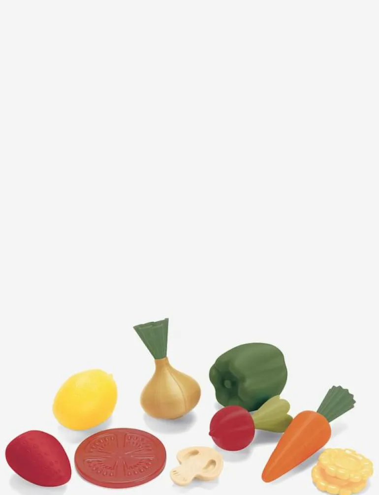 GREEN GARDEN FRUIT & VEGETABLES IN NET 10 PCS - Leksaksmat & Leksakstårtor
