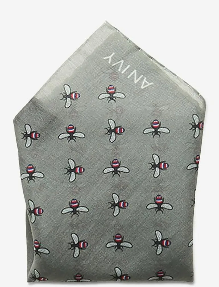 Grey Bee Pocket - Näsdukar