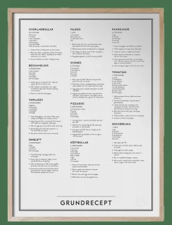 Grundrecept - Posters & Tavelramar