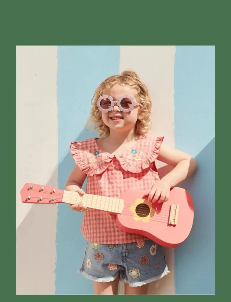 Guitar flower pink - Musikinstrument