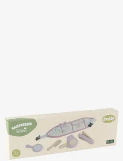 HAIRDRESSER SET WOODEN IN GIFT BOX 6 PARTS - Låtsassmink & Accessoar