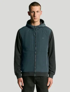 Half Raglan Hybrid Hoodie - Hoodies