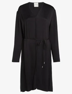 HAMMERED SATIN V NECK DRESS - Korta klänningar