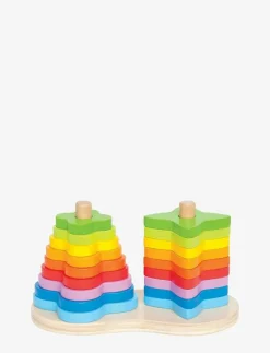 Hape Double Rainbow Stacker - Stapelbara klossar