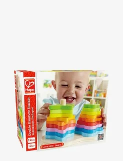 Hape Double Rainbow Stacker - Stapelbara klossar