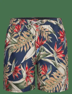 HAWAIIAN PRINT 16 SWIM SHORT - Badbyxor