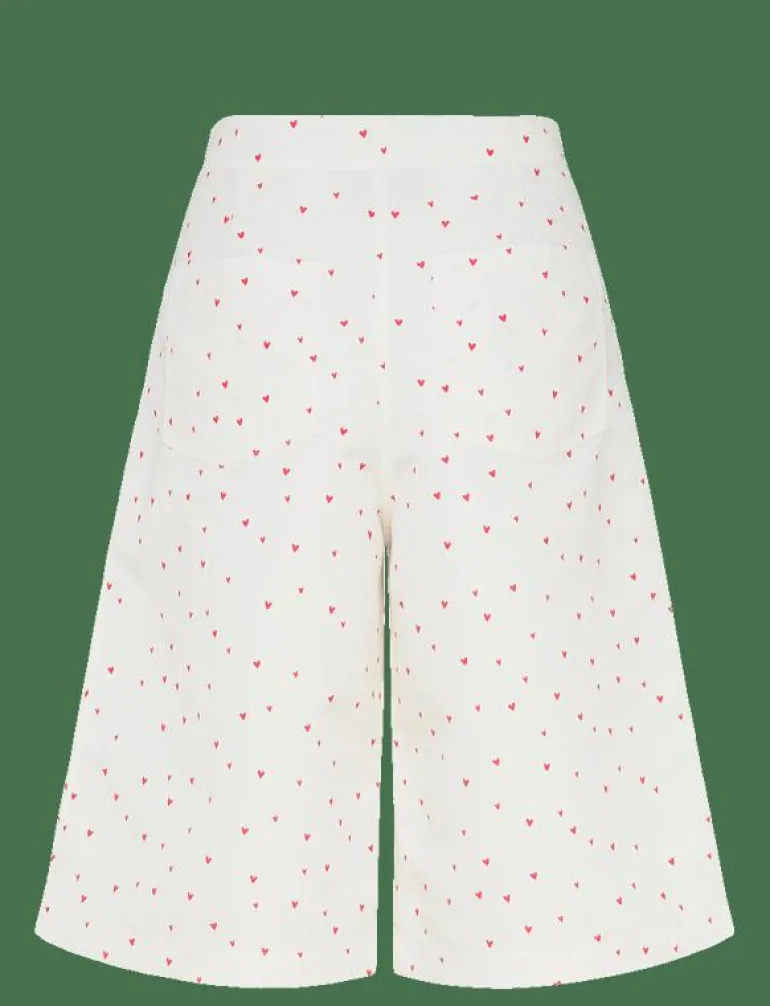 Heart Printed Shorts - Bermudashorts