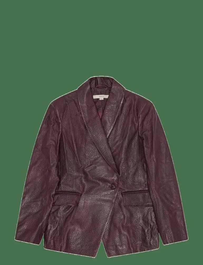 HEAVY LEATHER BLAZER - Skinnjackor