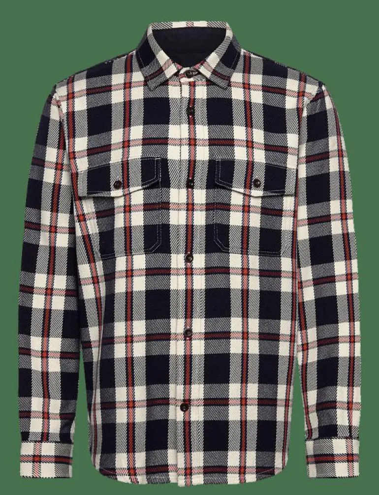 HEAVY TWILL CHECK OVERSHIRT - Rutiga skjortor