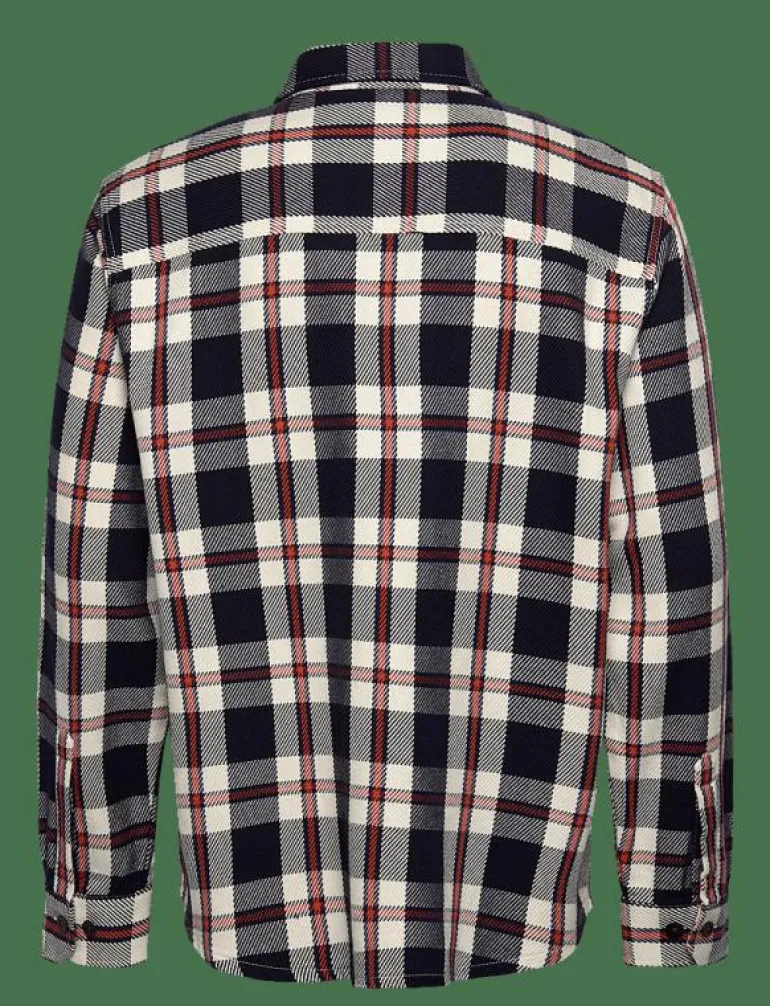 HEAVY TWILL CHECK OVERSHIRT - Rutiga skjortor