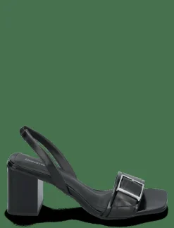 HEEL SANDAL 70 W/BUCKLE - LTH - Sandaler