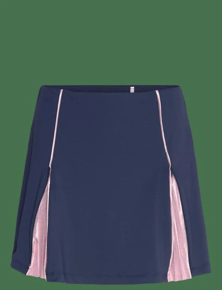 HIGH WAIST COLOUR BLOCK SKORT 16" - Kjolar