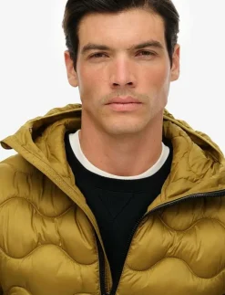 HOODED QUILTED WAVE PADDED JKT - Dunjackor