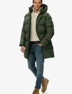 HOODED SPORTS PUFFER MID JKT - Fodrade jackor