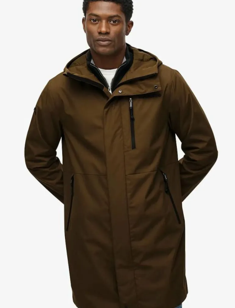 HOODED TECH FISHTAIL PARKA - Friluftsjacka