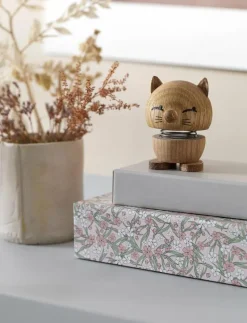 Hoptimist Cat - Träfigurer