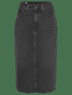 HR BACK SLIT SKIRT WANDERING S - Jeanskjol