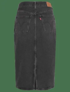 HR BACK SLIT SKIRT WANDERING S - Jeanskjol