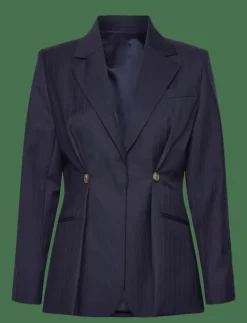 Illiana Fitted Button Detailed Wool Blend blazer - Enkelknäppta kavajer