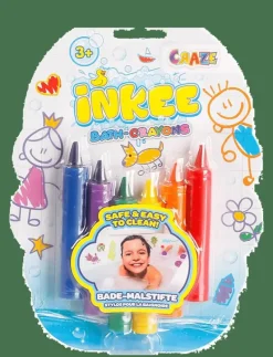 INKEE BATH CRAYONS 6-P - Badleksaker