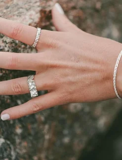 IX Rustic Ring Silver - Ringar